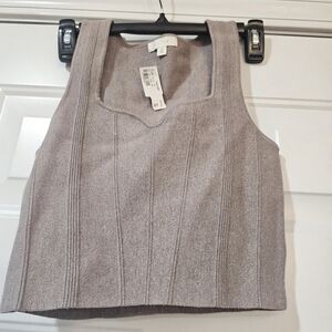All Row Sleeveless knit top size small